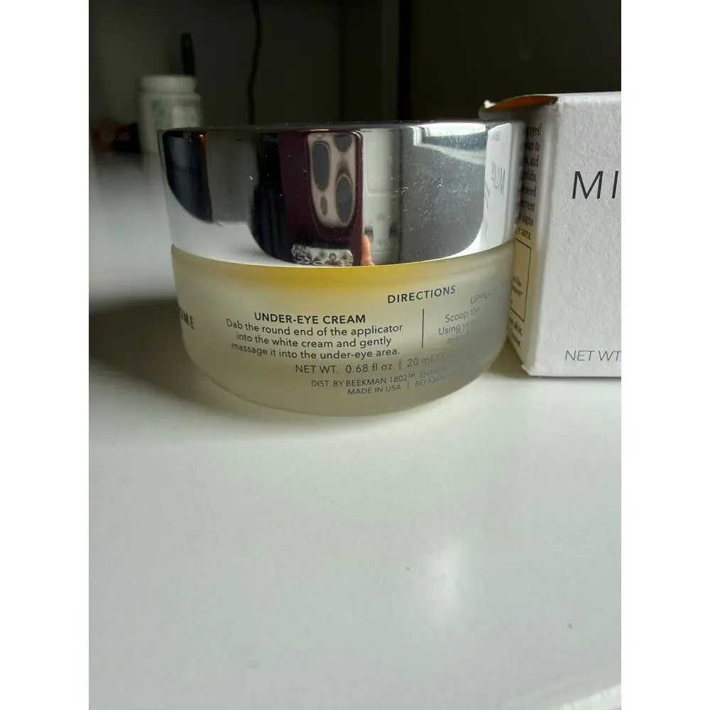 $68 New Beekman 1802 Milk RX Dual Eye Treatment Cream + Serum 20mL Anti Aging